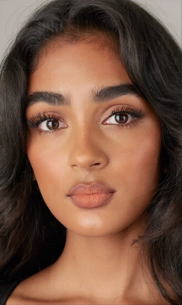 AI model headshot — south asian, wavy hair
